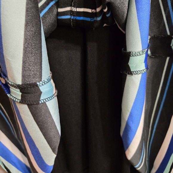 Tommy Hilfiger Blue Striped Trapeze Dress Size 8 - Picture 12 of 16